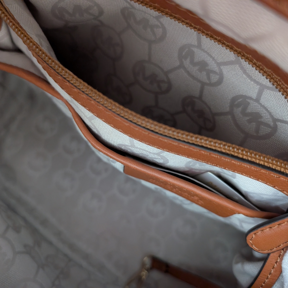 Michael Kors 'Marina' Denim Espadrille LG Shoulder Tote - Picture 7 of 8